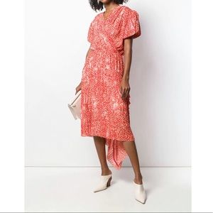 NEW Preen by Thornton Bregazzi Floral Midi Dress Sz M